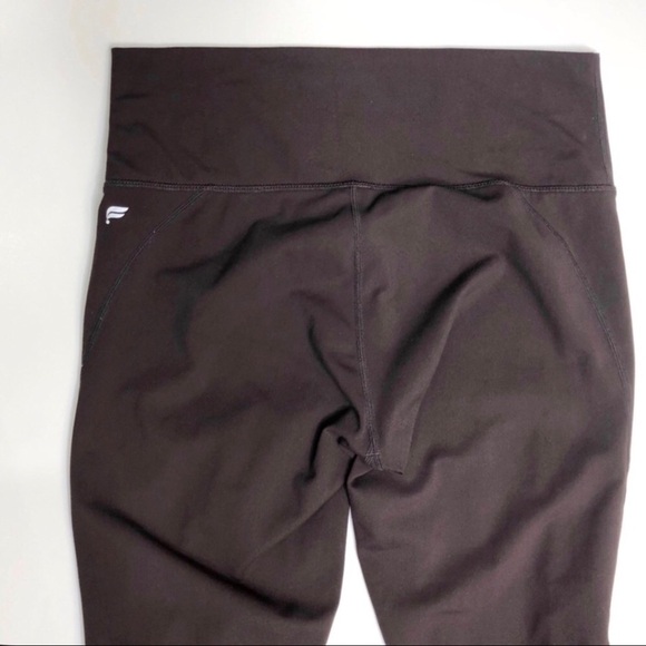 Fabletics Cashel Foldover PureLuxe Leggings Size Medium Ruching Plum Activewear - Picture 5 of 9